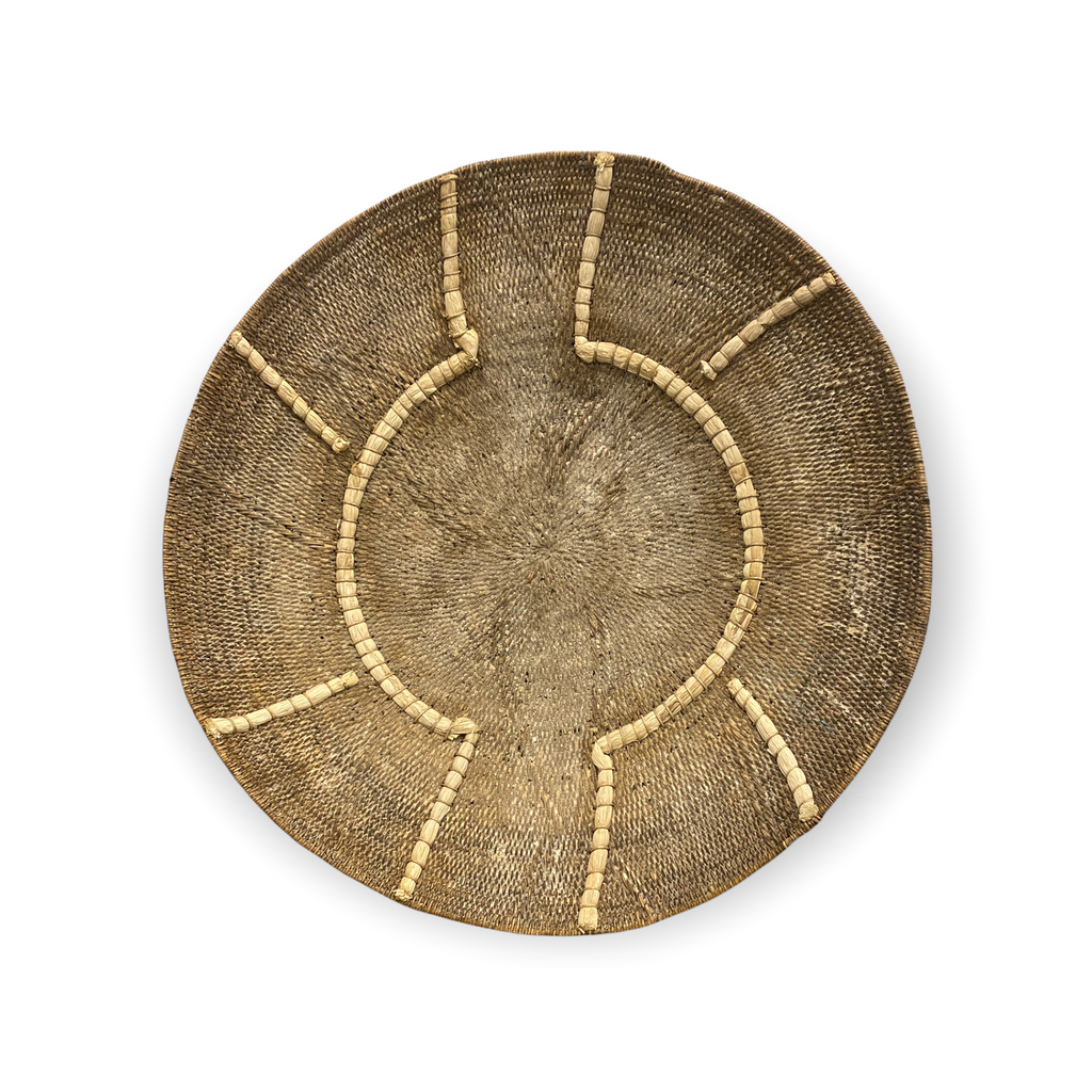 Vintage Makenge Basket (10) - Zambia (on stand)