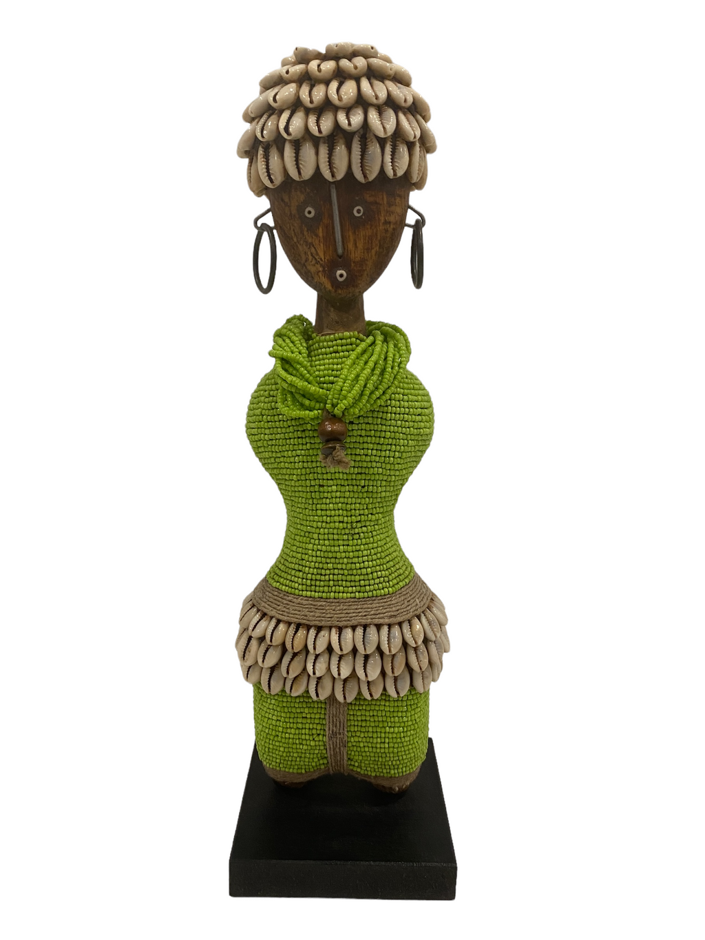 Namji Doll - Green beaded (1408)