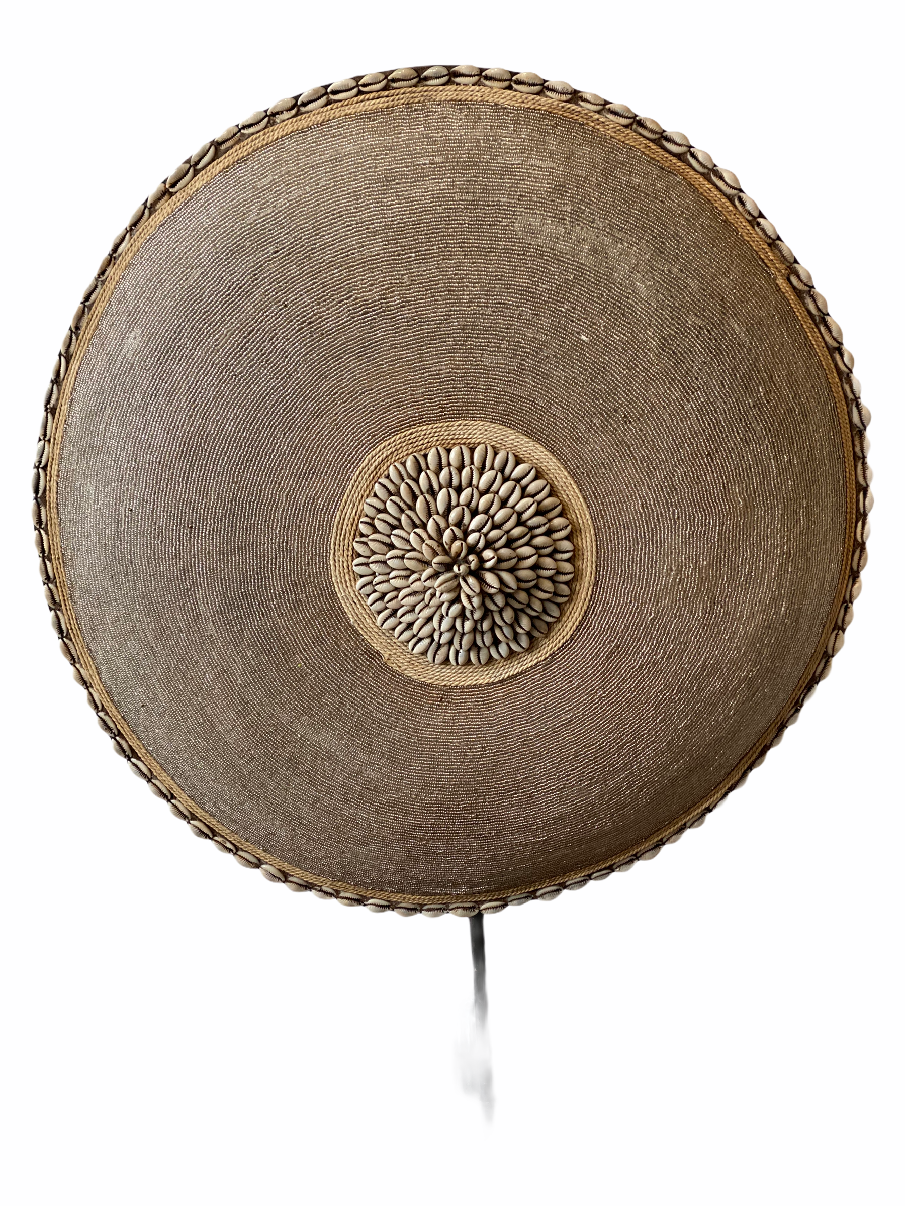 Cameroon Beaded Shield - L - 55cm - Gold