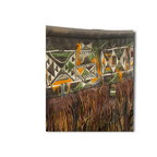Tuareg - Antique leather panel tent decor (191.1)