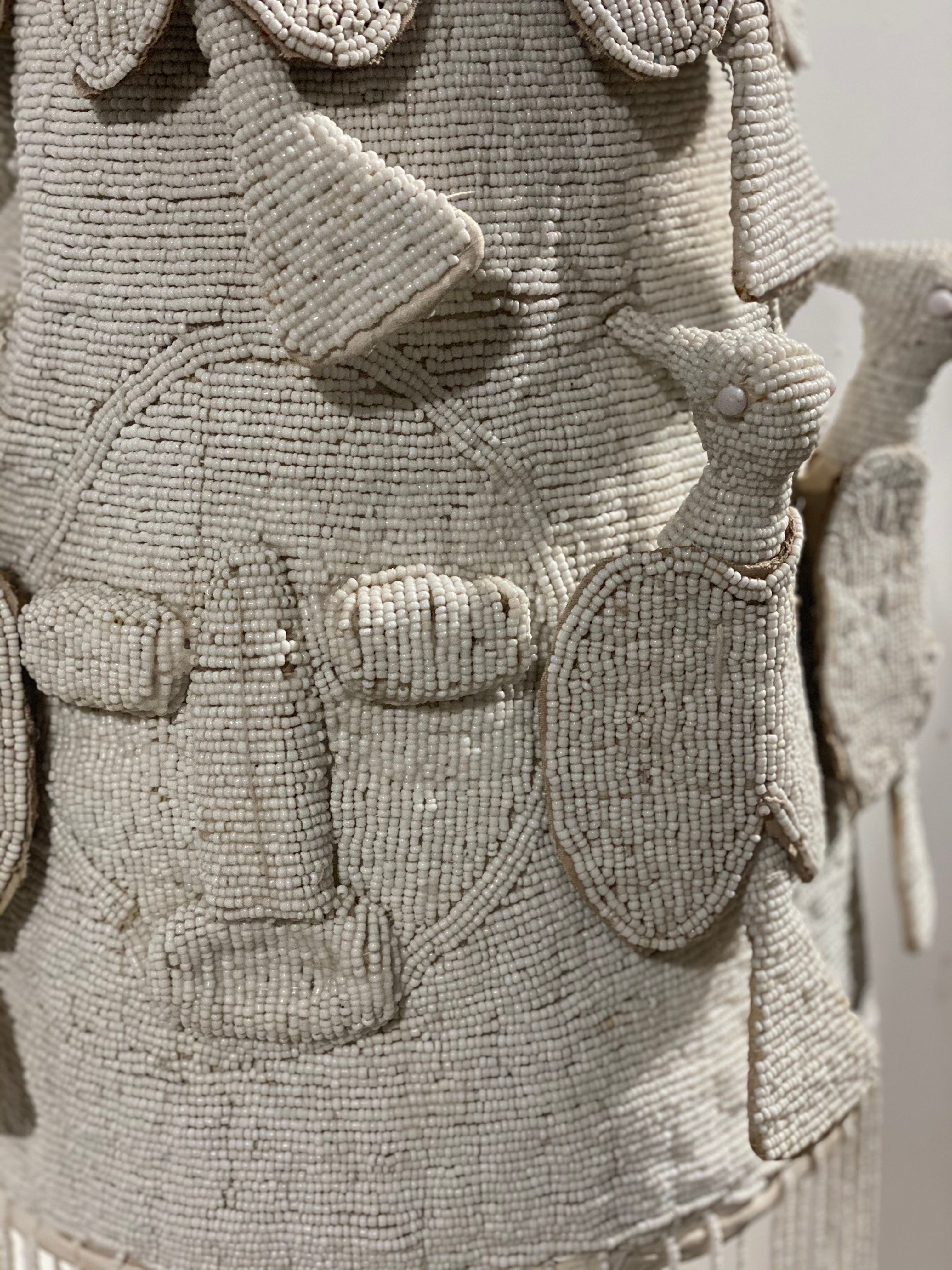 Yoruba Royal Crown - White