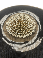 Cameroon Beaded Shield - L Black