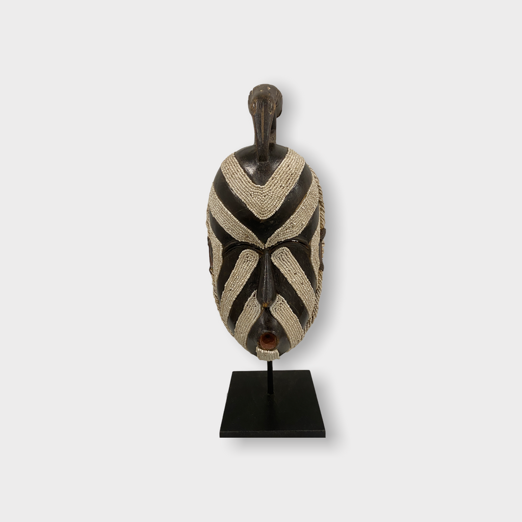 Songye Mask - White beaded (108.2)