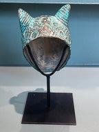 Benin Leopard Bronze - Sculpture (7.05)