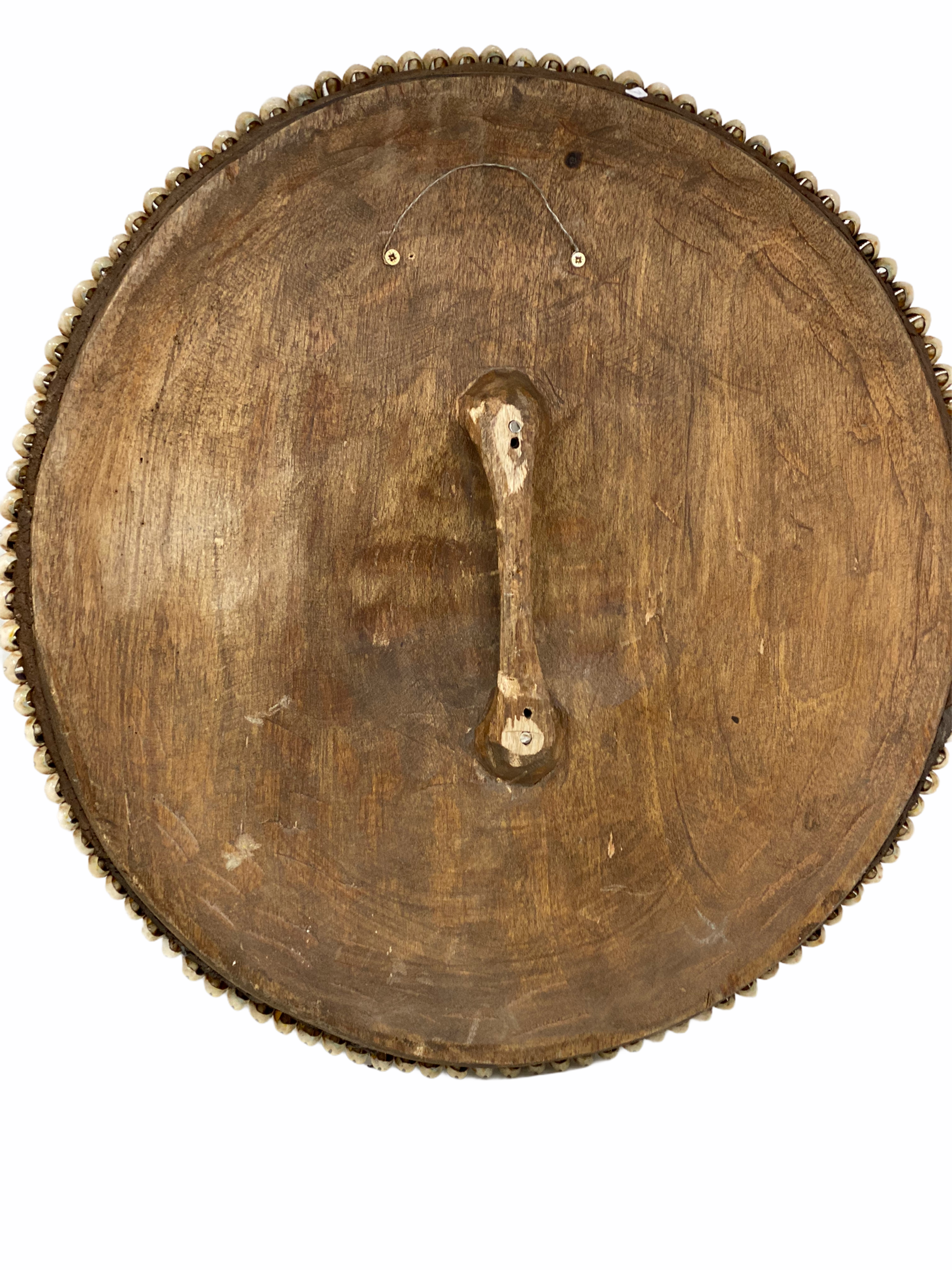 Cameroon Shield - L - 55cm - Black & White