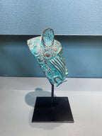 Benin Leopard sculpture - Bronze