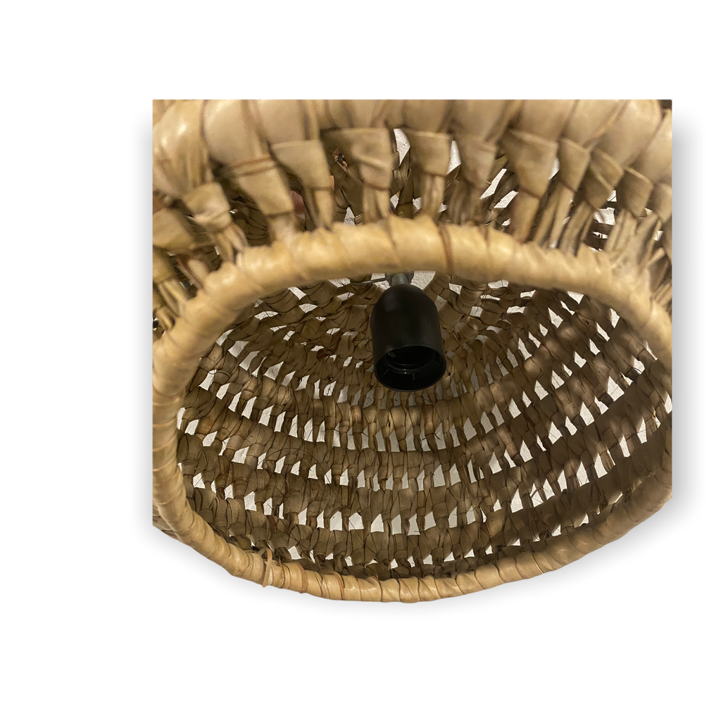 Palm leaf lamp shade- Mozambique handmade (S)