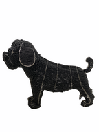 Hand Beaded Dog Sculpture - French Bulldog