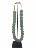 Ghana Glass beads Turquoise- Large