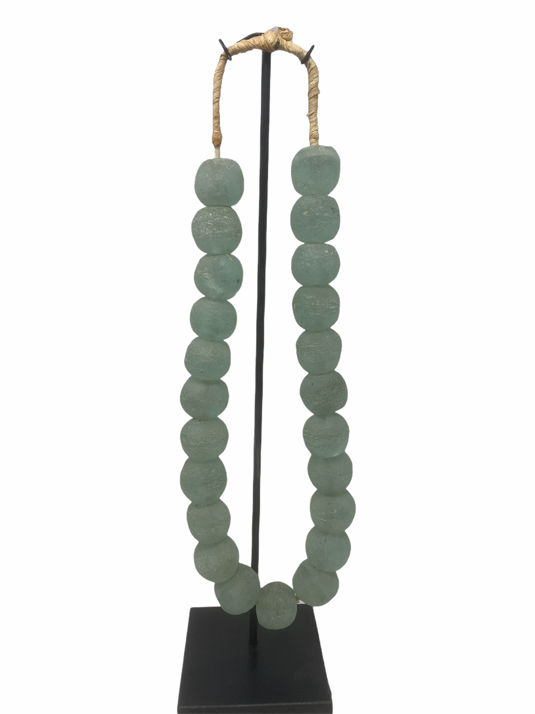Ghana Glass beads Turquoise- Large