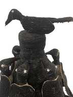 Yoruba Royal Crown - (23.2) Black
