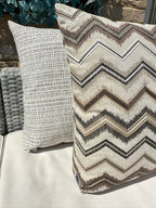 The Couture Cushion - The Outdoor Beige Jacquard - Style No. 146