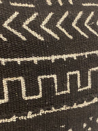 Mud Cloth Handwoven cushion - (184.10) Black
