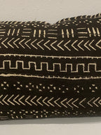 Mud Cloth Handwoven cushion - (184.10) Black