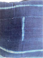 Indigo/Baule Cloth Cushions 50x50cm