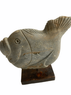 Stone Fish Sculpture - Zimbabwe (04)