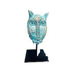 Benin Leopard sculpture - Bronze (7.03)