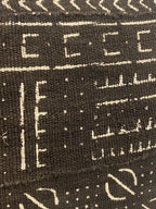 Mud Cloth Handwoven cushion - (184.13) Black
