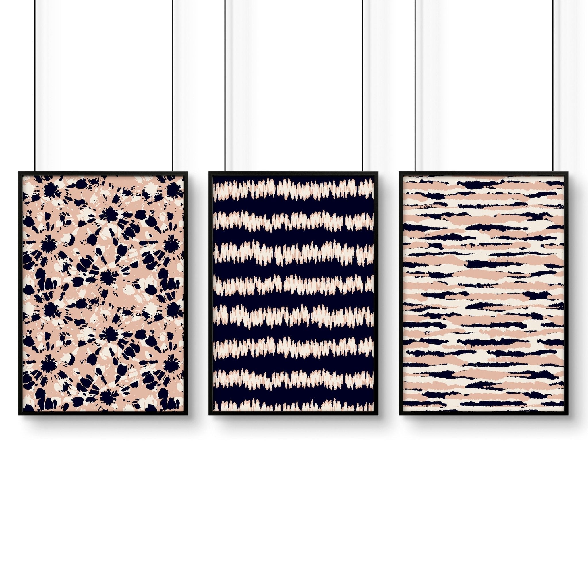 Coastal decor ideas | Set of 3 framed wall art prints