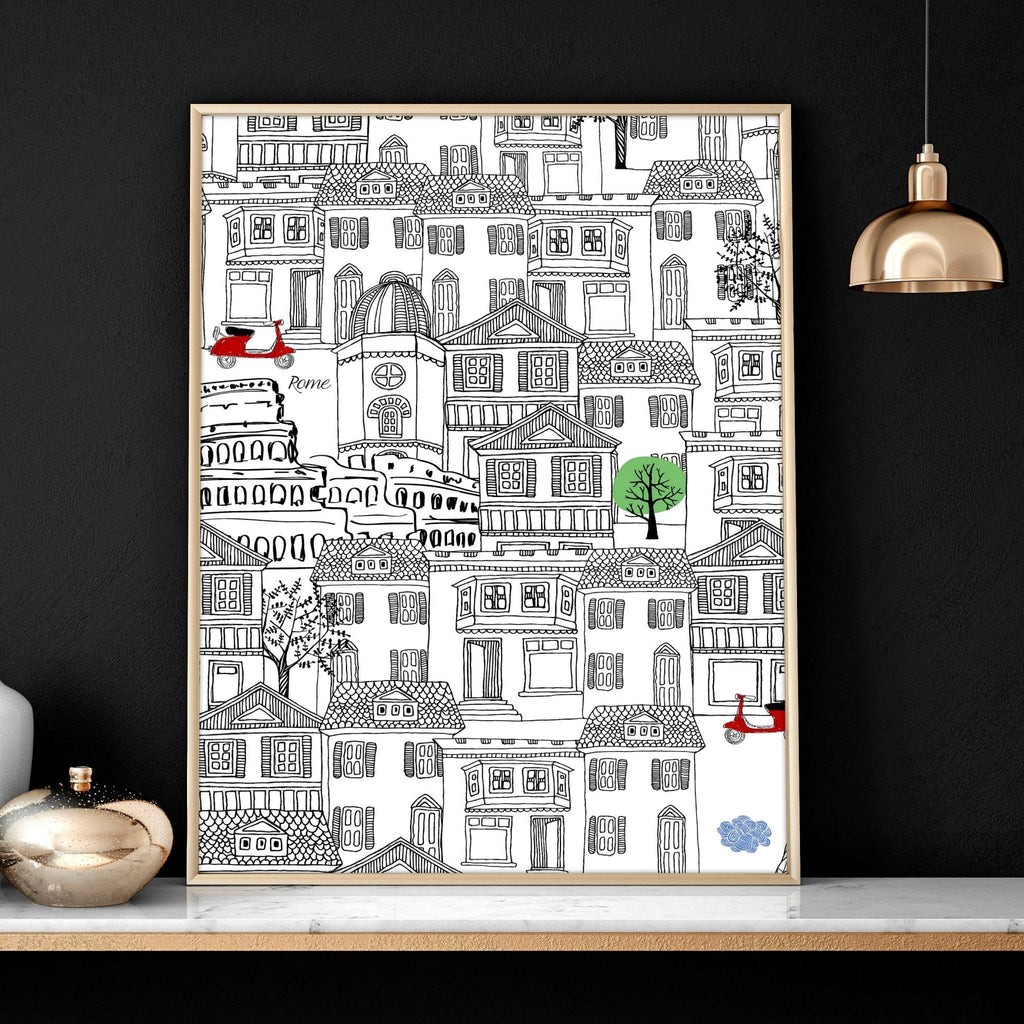 Italy print wall art | set of 2 travel posters