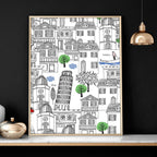 Italy print wall art | set of 2 travel posters
