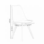 Jamie Halo Round Dining Table Set with 4 Chairs