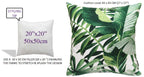OLIVIA ROCCO Cushion Covers Jamil Green Waterproof 43x43 cm Reversible Breathable Indoor Outdoor Patio Garden Sofa Bed Chair Protection