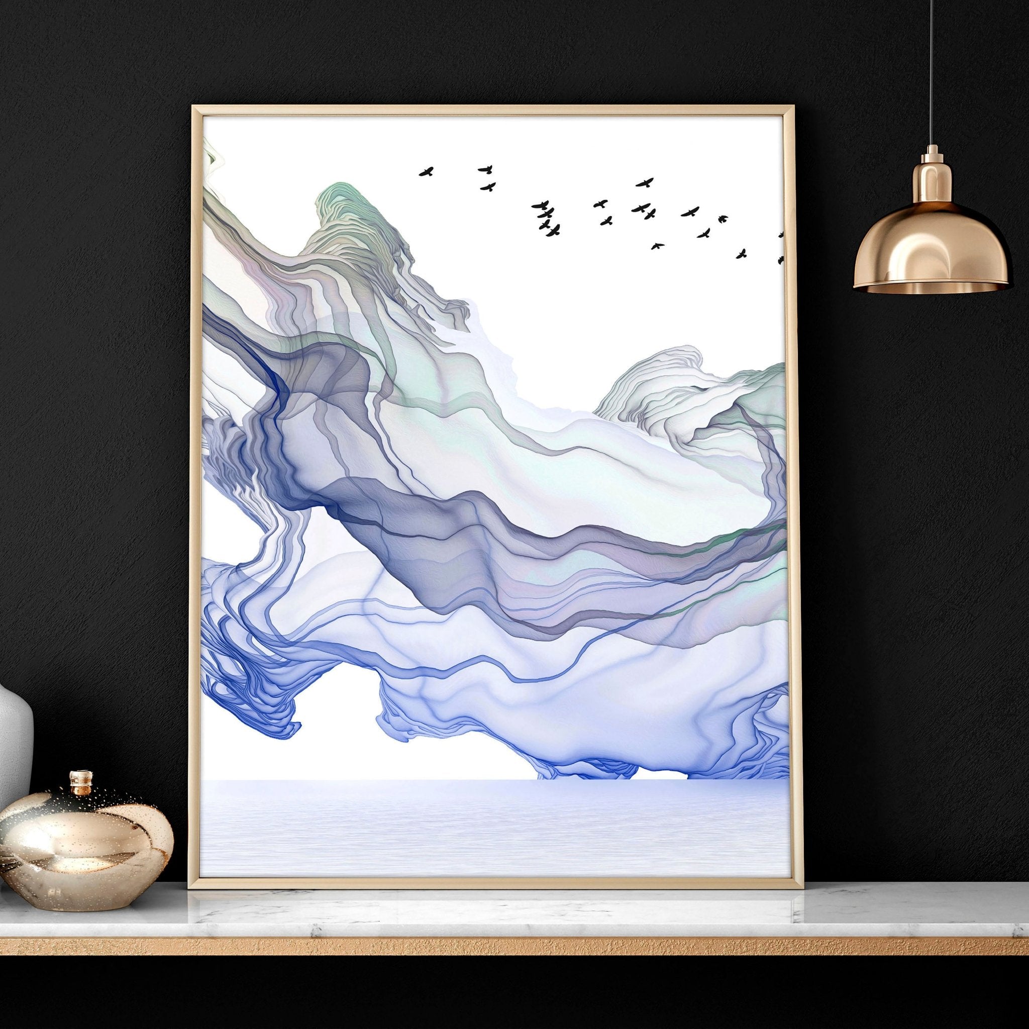 Living room framed prints | set of 3 Japandi wall art