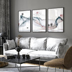 Landscape art sunset | set of 3 framed wall art