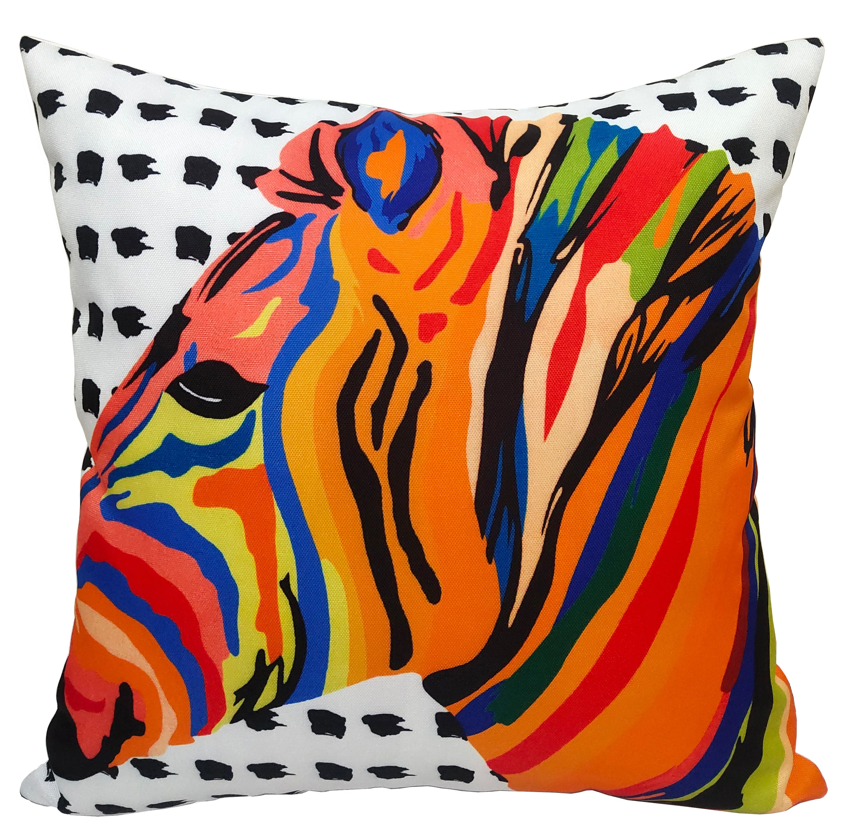 OLIVIA ROCCO Kampala Orange Waterproof Cushion Covers 43 x 43 cm Reversible Breathable Decorative For Indoor Outdoor Patio Garden Sofa Bed Chair - Nest UK