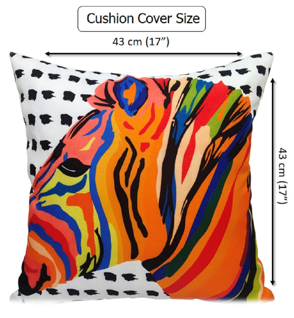 OLIVIA ROCCO Kampala Orange Waterproof Cushion Covers 43 x 43 cm Reversible Breathable Decorative For Indoor Outdoor Patio Garden Sofa Bed Chair - Nest UK