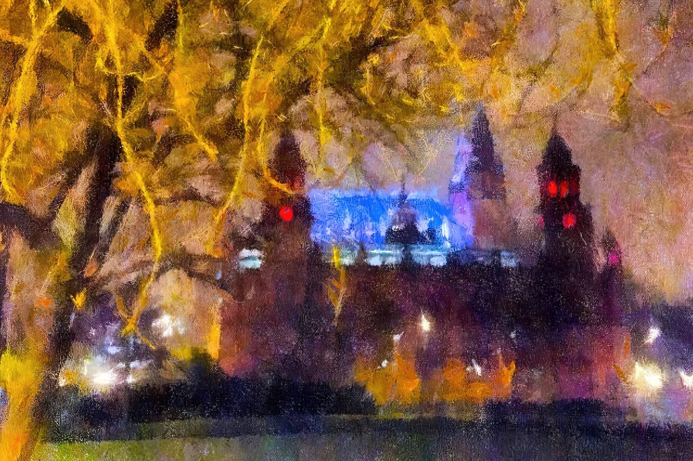 Kelvingrove Nights | Statement Interior Wall Art from Scotland