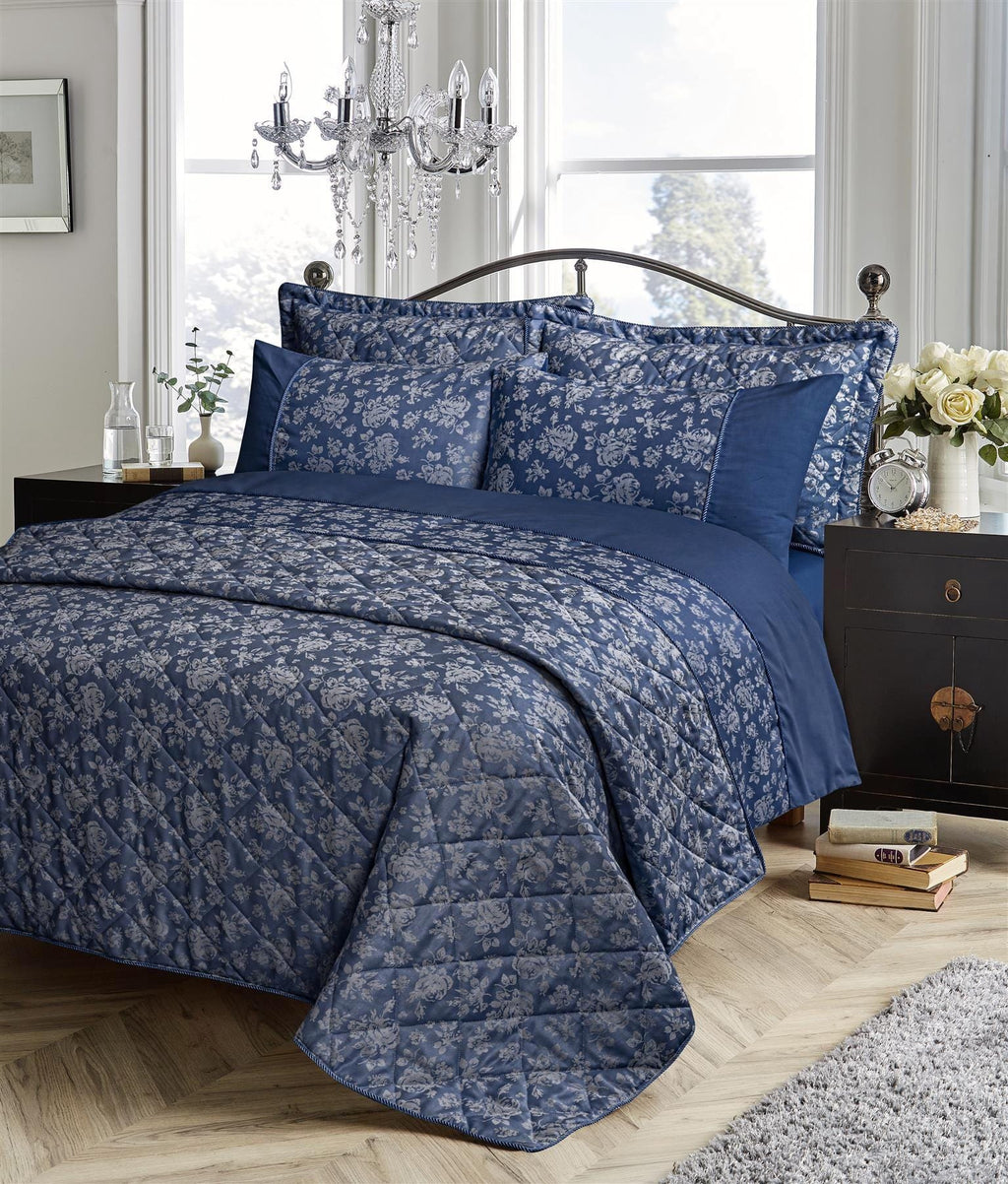 OLIVIA ROCCO Kew Hand Woven Jacquard Cotton Quilt Cover Duvet Set Cotton Rich Bedspreads Designed in England All Sizes Available