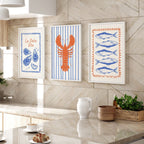 Kitchen Gallery Walls | Set of 3 Italian Lifestyle Wall art Prints