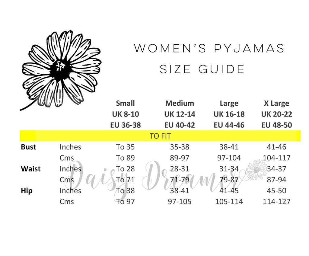 OLIVIA ROCCO Ladies Long Sleeve Pyjama Set Ultra Soft Viscose Spandex Black Green Nightwear UK Sizes 8 to 22 Daisy Dreamer