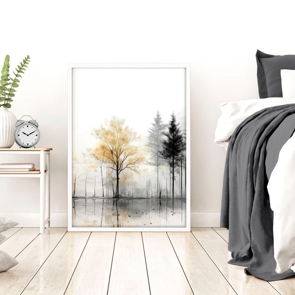 Landscape Canvas Wall Art | Set of 3 Asian Inspired Wall art Prints