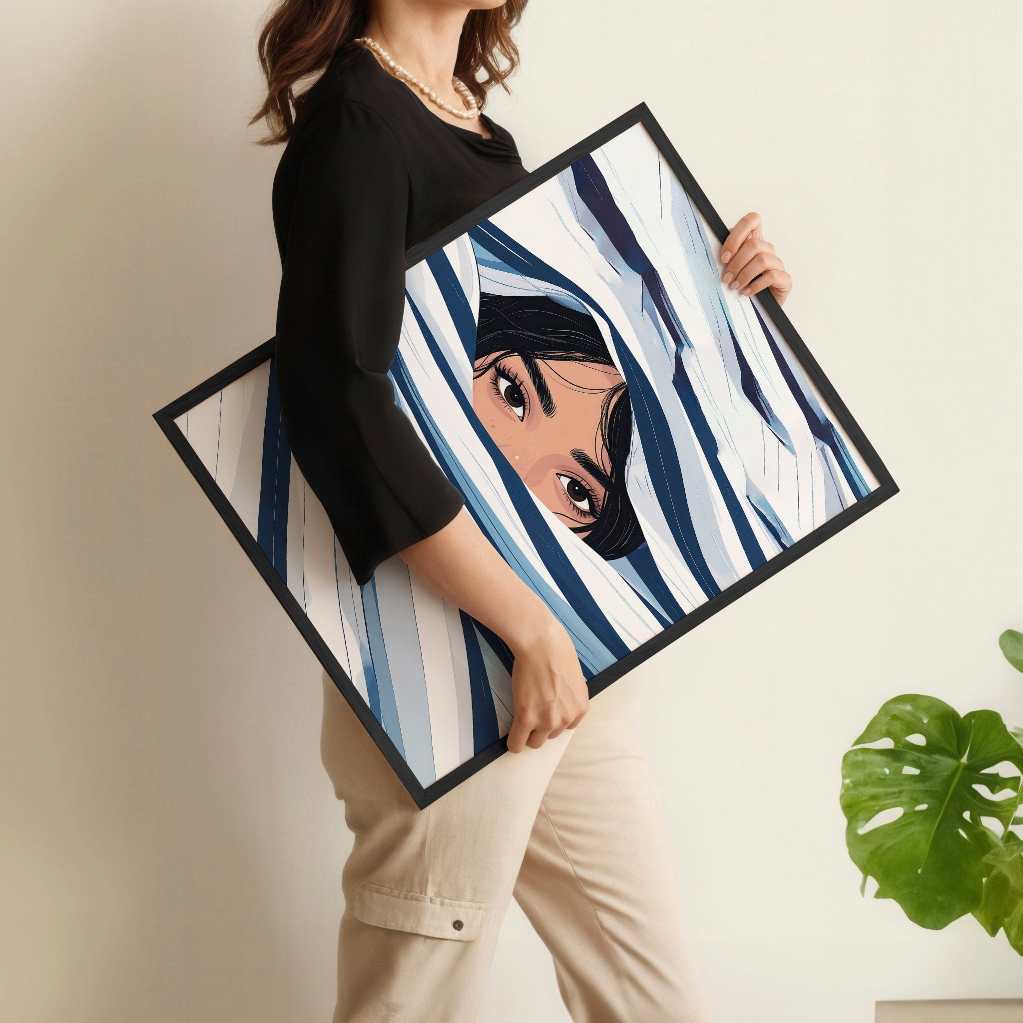 Large Art Prints | Set of 3 Boho Women Wall art Prints
