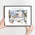 Christmas decoration wall art print