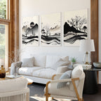 3 Large Pictures on Wall – Set of 3 Living Room Prints