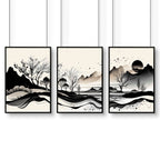 3 Large Pictures on Wall – Set of 3 Living Room Prints