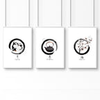 Pictures for Living Room Wall | Set of 3 Prints