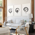 Pictures for Living Room Wall | Set of 3 Prints