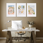 Large Pictures For Wall | Set of 3 Beach Decor Wall art Prints