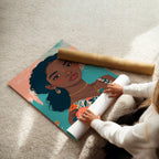 Large Pictures For Walls | Set of 3 Boho Women Wall art Prints
