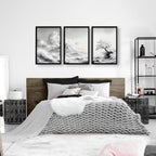 Large Wall Art Canvases | Set of 3 Asian Inspired Wall art Prints