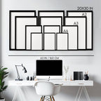 Large Wall Framed Art | Set of 3 Beach Decor Wall art Prints