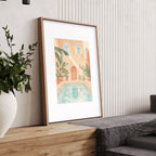 Large Wall Pictures For Living Room | Set of 3 Beach Decor Wall art Prints