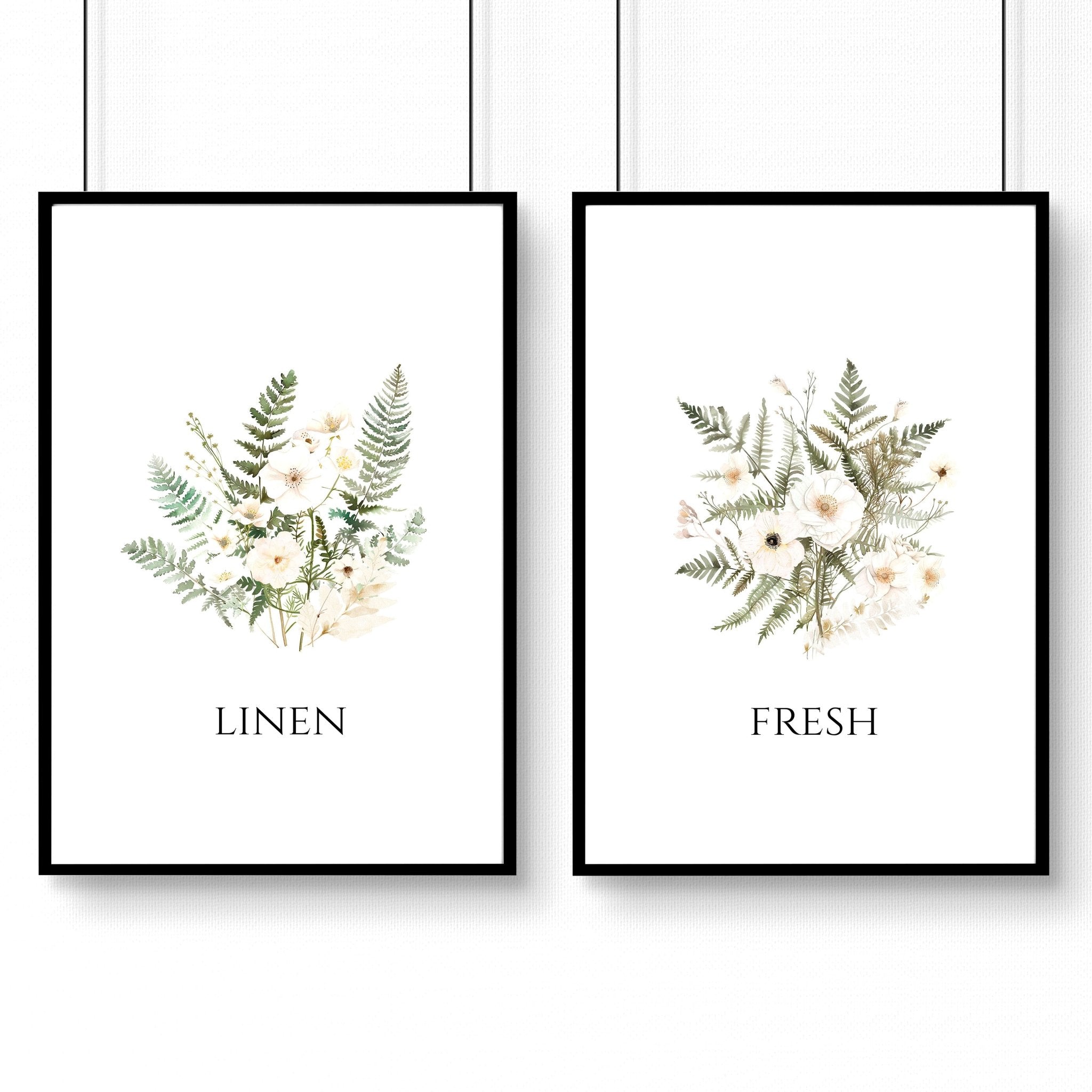 Laundry Room Pictures | Set of 2 wall art prints