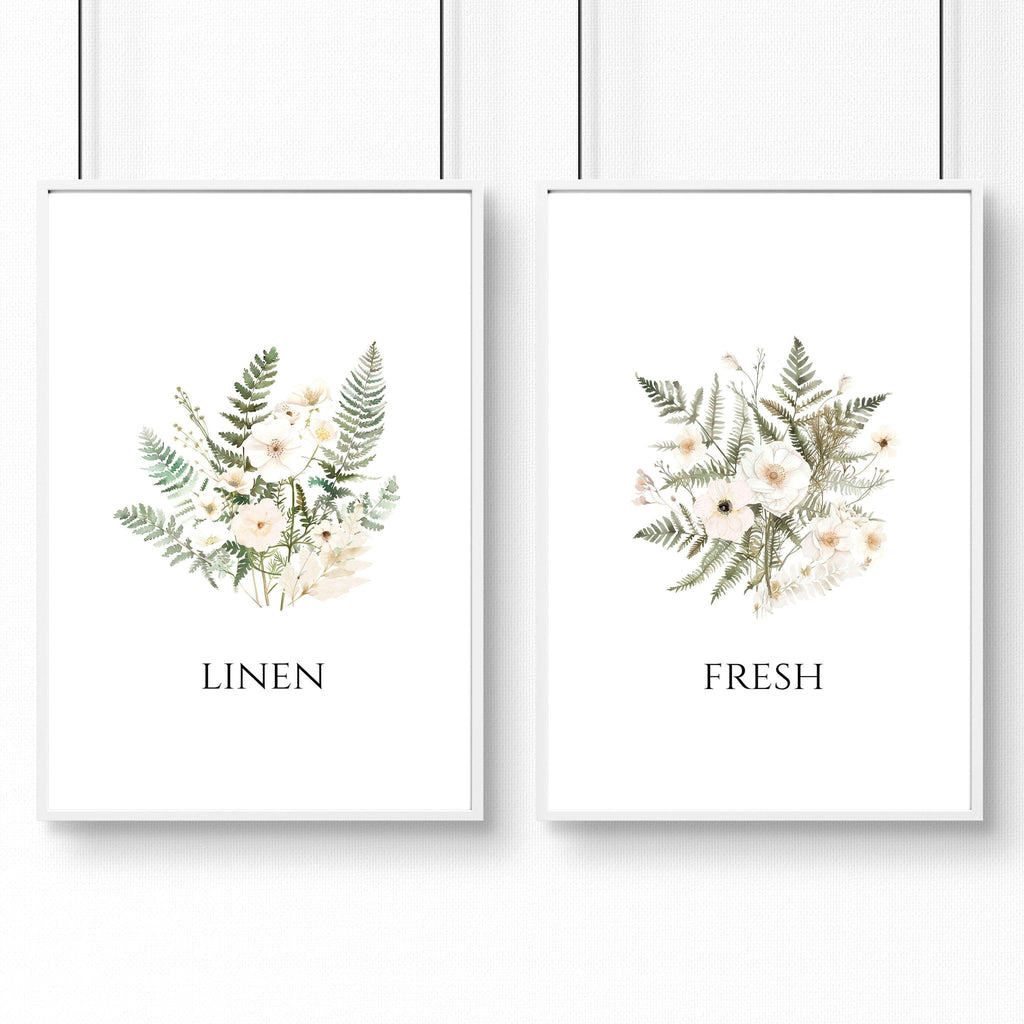 Laundry Room Pictures | Set of 2 wall art prints