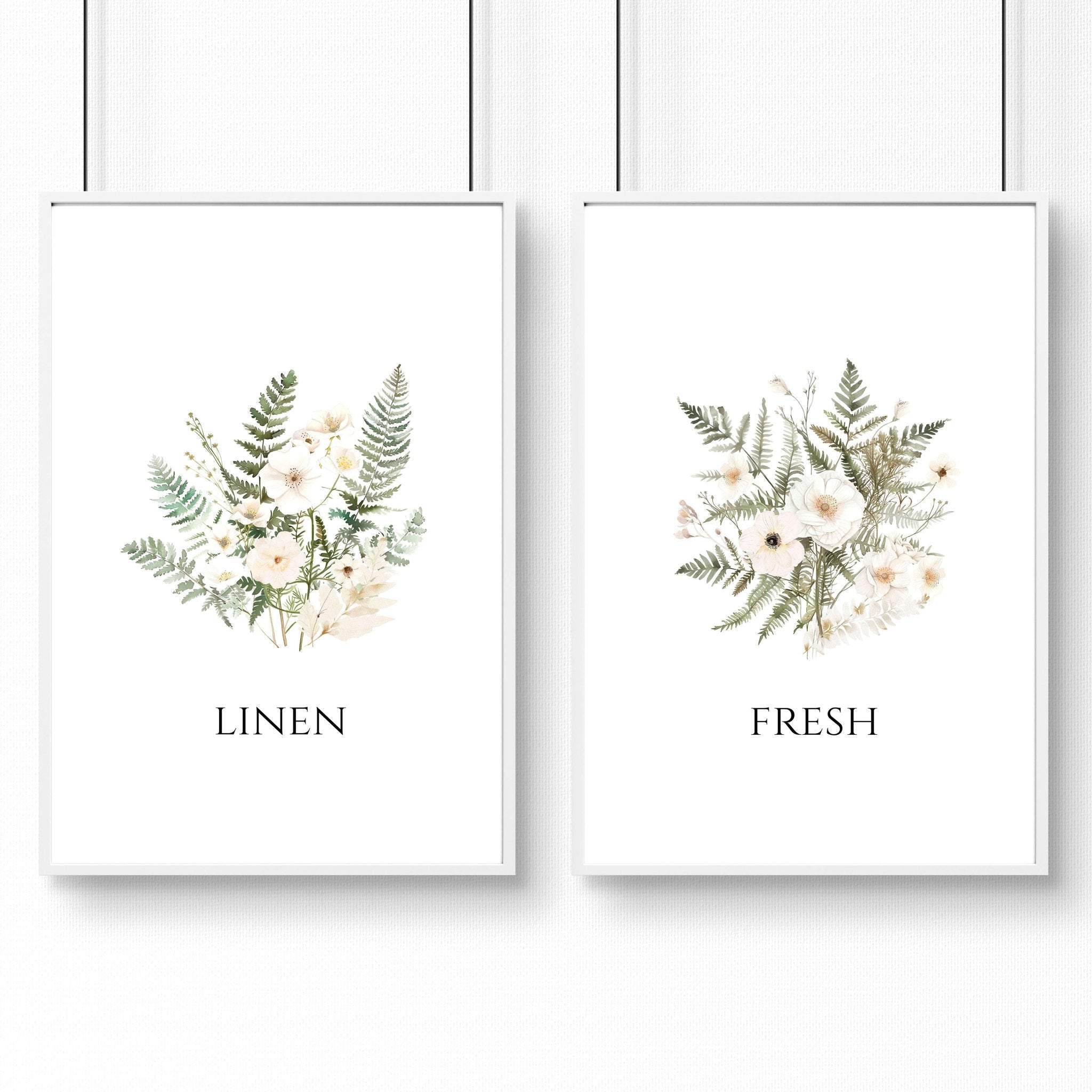 Laundry Room Pictures | Set of 2 wall art prints